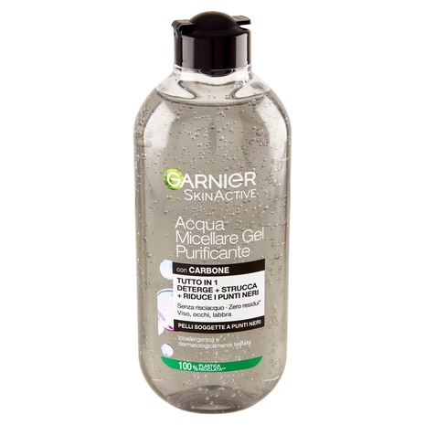 Garnier SkinActive Acqua Micellare Gel Purificante con carbone, 400 ml